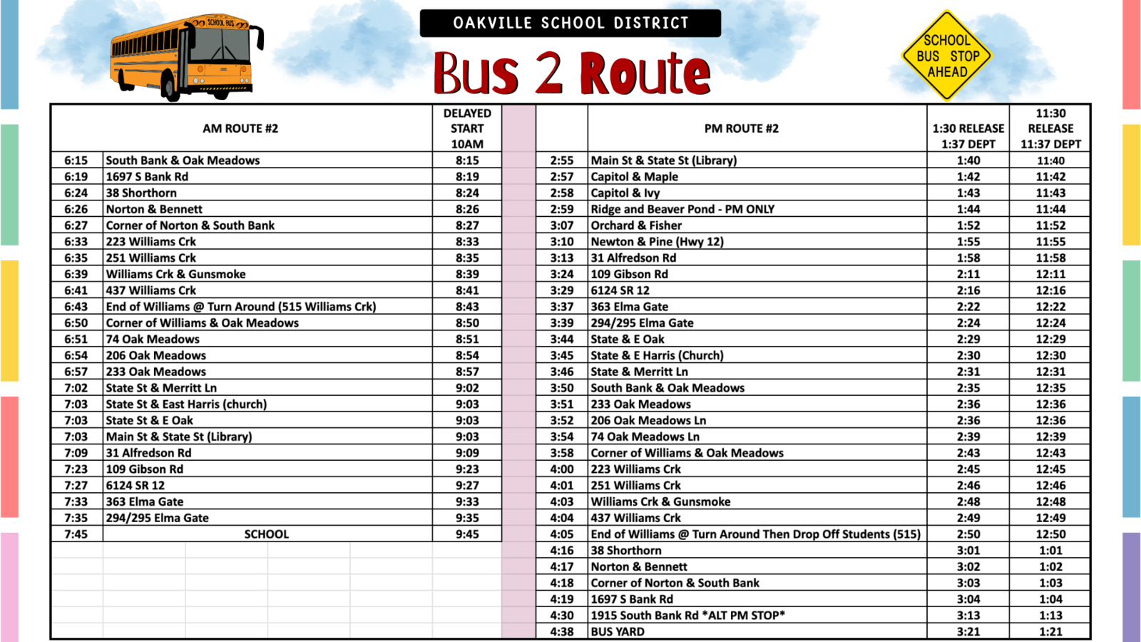 Bus Route 2 25-26